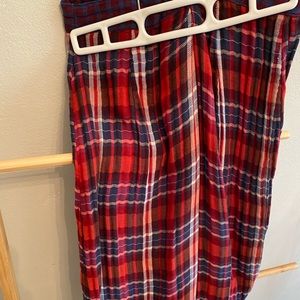 Urban outfitters flannel skirt.